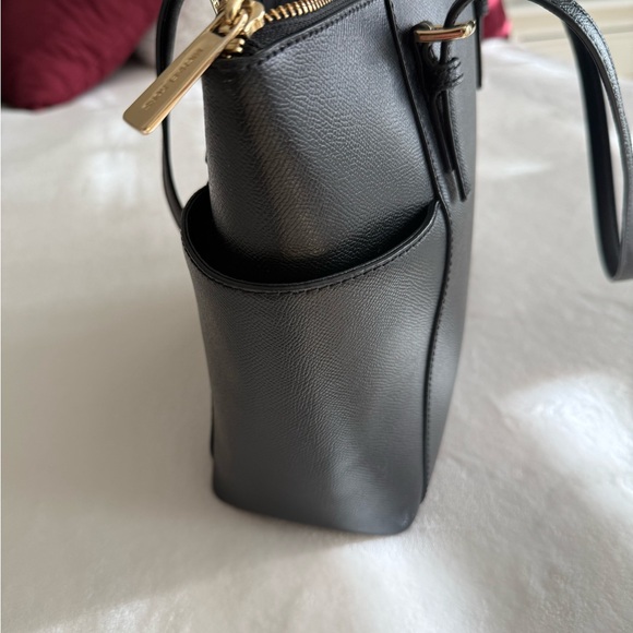 Michael Kors Black Tote with Gold Accents - Picture 3 of 3